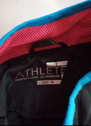 Куртка ветровка вітровка для спорта спортивная принт кофта athlete3 фото