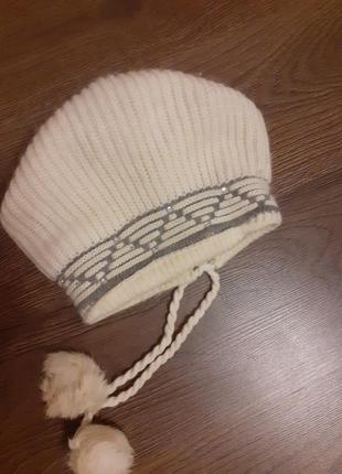 Шапка берет для девочки 8-10лет