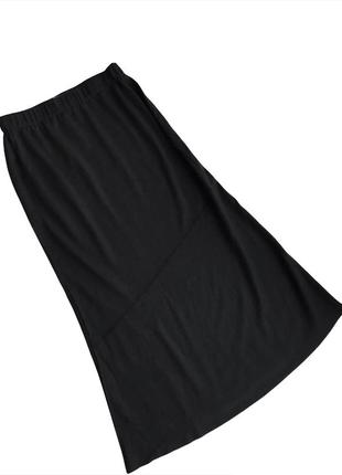 Чёрная шерстяная юбка макси oska как gortz rundholz