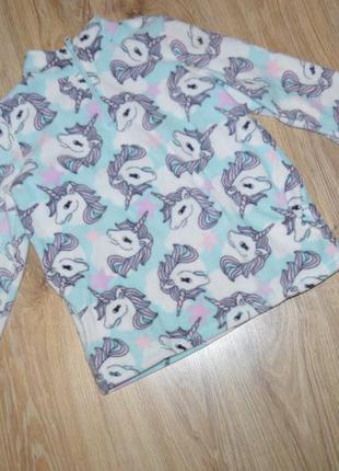 Флисовая кофта с единорожками от children's place