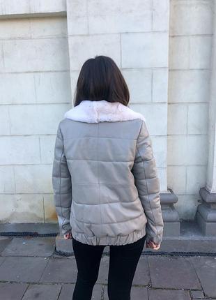 Пуховик із натуральної шкіри ferrizo8 фото