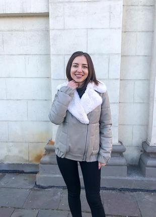 Пуховик із натуральної шкіри ferrizo7 фото