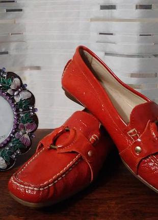 Фирменные кожаные мокасины novita 23.5 см