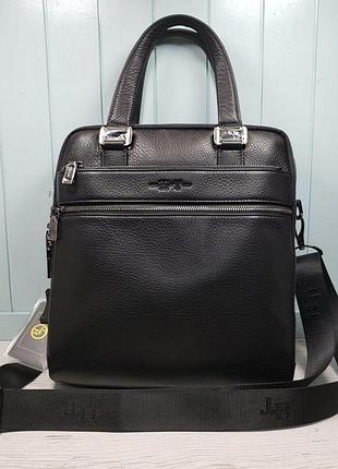 Мужская кожаная сумка портфель h.t. leather