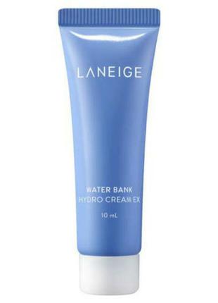 Laneige water bank hydro cream ex 10мл увлажняющий крем для лица