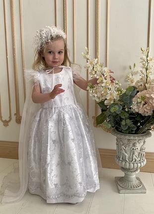 Платье снежинка с крылышками