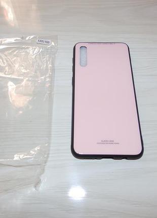 Чехол glass case samsung galaxy a30s/a50/a50s pink4 фото