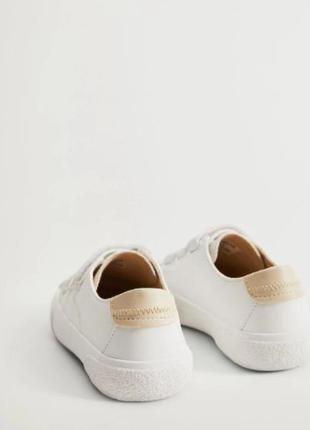 Белые  кеды кроссовки  для мальчика  от mango mango (испания)4 фото