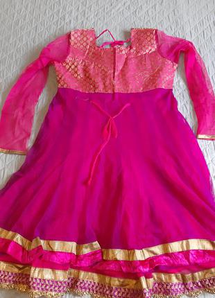 Дитяча сукня підліткова костюм принцеси індійський східний маскарадний новорічний карнавальний для танців виступів2 фото