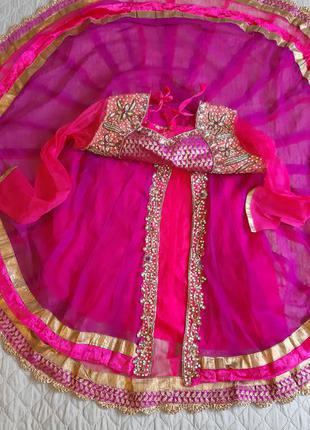 Дитяча сукня підліткова костюм принцеси індійський східний маскарадний новорічний карнавальний для танців виступів3 фото
