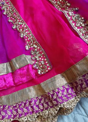 Дитяча сукня підліткова костюм принцеси індійський східний маскарадний новорічний карнавальний для танців виступів5 фото