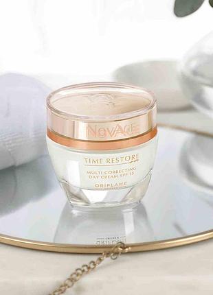 Омолаживающий дневной крем spf 15 novage time restore