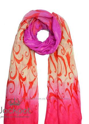 Стильний жіночий шарф градієнт принт