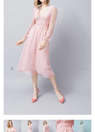 Платье, платье миди, нарядное платье розовое4 фото