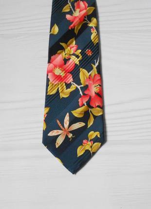 Шикарный эксклюзивный  дизайнерский номерной шелковый галстук leonard