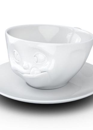 Чашка с блюдцем для кофе tassen лакомство (200 мл), фарфор1 фото