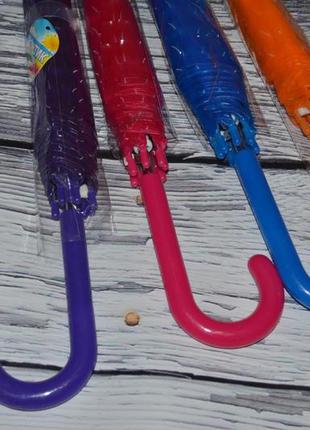 Зонтик зонт трость детский подростковый взрослый полу прозрачный клеенка с 3д голограммой