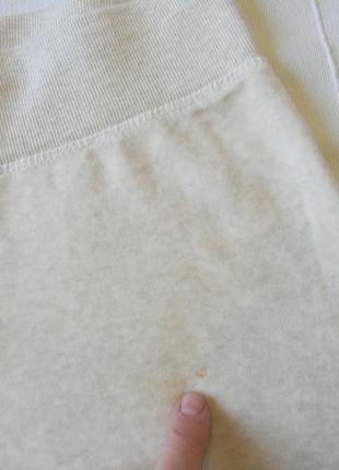 Велюровые бежевые штанишки для дома трикотаж хлопок 75% р.44/l5 фото