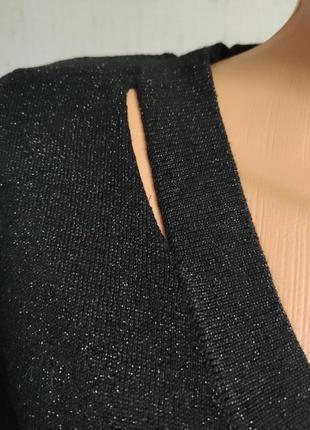 Свитер пуловер дырки и люрекс разрезы3 фото