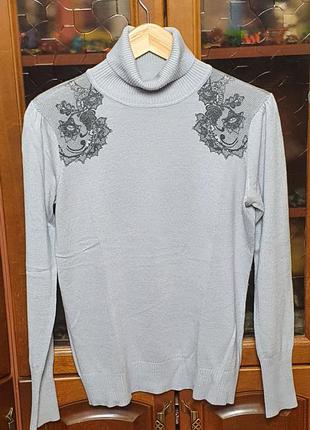 Сірий светр жіночий, фірма ostin, l розмір (48-й)8 фото