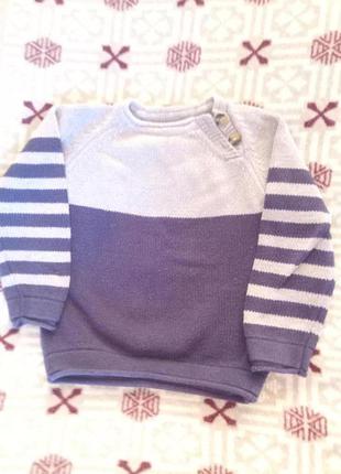 Кофта в'язана светр пуловер на хлопчика  вязаный джемпер  на мальчика  свитер1 фото