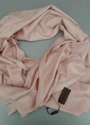 Louis vuitton шарф кашемировый женский розово кремовый