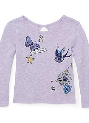 Тепленькая джерси кофта, свитер, лонгслив, реглан children's place на девочку 3-4 года