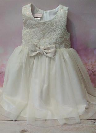 Праздничное новогоднее платье для девочки