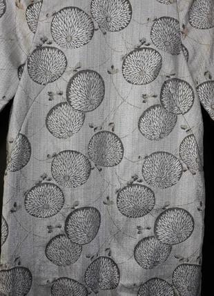 Платье asos серебристое с принтом "цветы"6 фото