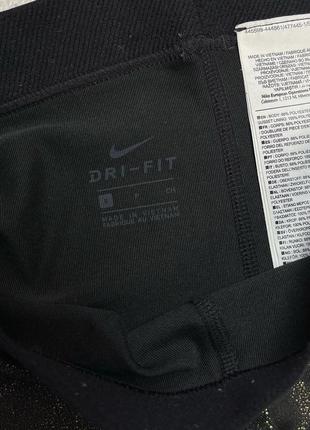 Женские спортивные шорты nike pro чёрные золотой свуш лого шортики найк про компрессионные4 фото