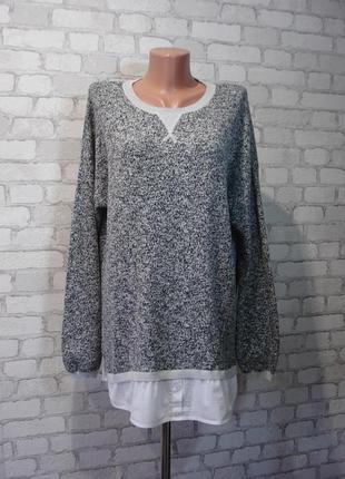 Туника -джемпер с рубашкой (с удлиненной спинкой ) "next "  52-54 р