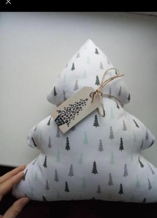 Декоративна ялинка подушка новорічний декор