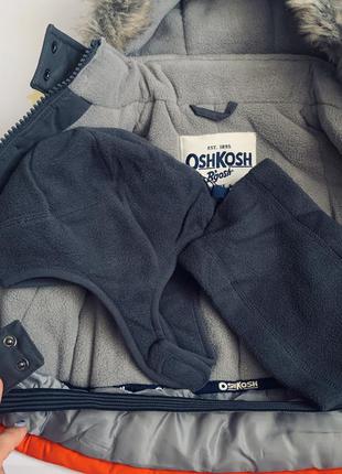 Куртка+ комбинезон + флисовый баф + флисовая шапка) oshkosh 12 мес (72-76см)2 фото