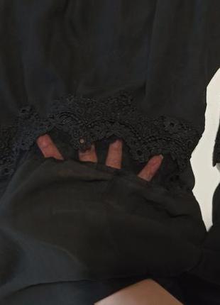 Красивое черное платье, #44black, с кружевом легкое и воздушное4 фото