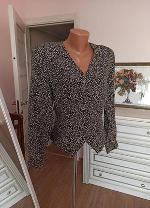 Эксклюзивная винтажная шелковая блуза iblues 100% натуральный шелк винтаж2 фото