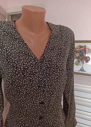 Эксклюзивная винтажная шелковая блуза iblues 100% натуральный шелк винтаж3 фото