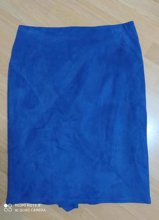 Нова спідничка з штучної замші,розмір 48.