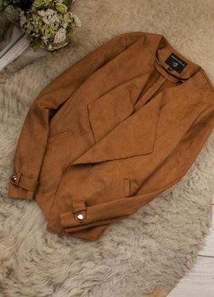 Дуже стильний замшевий жакет накидка від dorothy perkins рр 10 наш 44