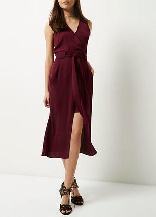 Вечернее длинное платье с разрезом zara