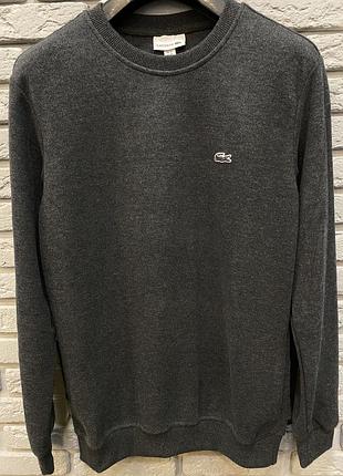 Lacoste мужская кофта серая