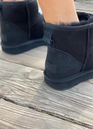 Ugg mini black suede чоловіче уггі6 фото