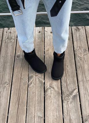 Ugg mini black suede чоловіче уггі7 фото