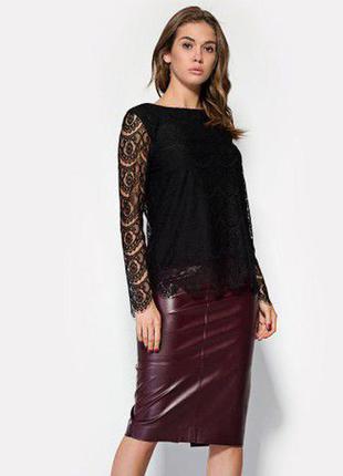 Стильная кружевная блуза