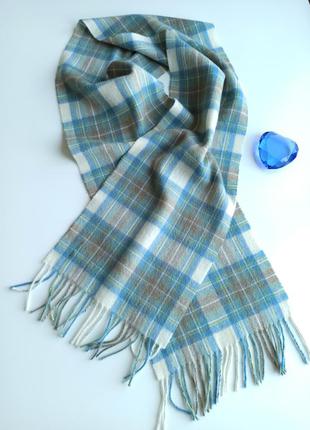 Красивый качественный теплый шерстяной шарф 100% шерсть