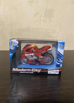 Игрушка мотоцикл металлопластик