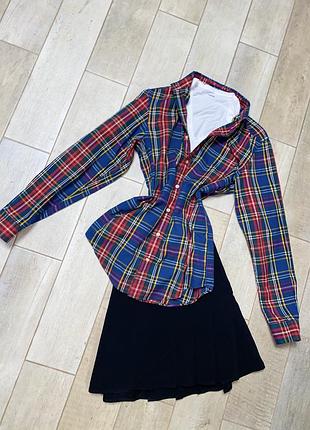 Сорочка в клітку,оксфорд(26)