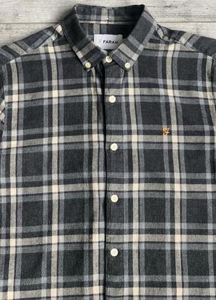 Сорочка\рубашка farah fal coal flannel check shirt2 фото