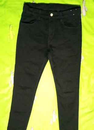 Джинси чорні скіні (skinny-fit&denim)