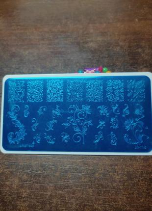 Пластина для стемпінгу нігтів манікюру пластина для стемпинга ногтей маникюра