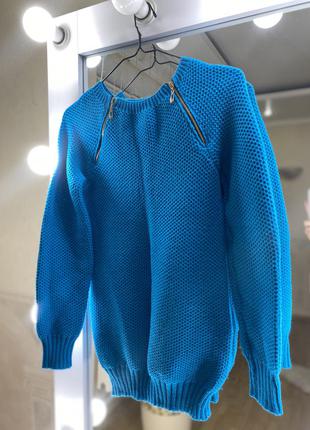 Синій светр1 фото